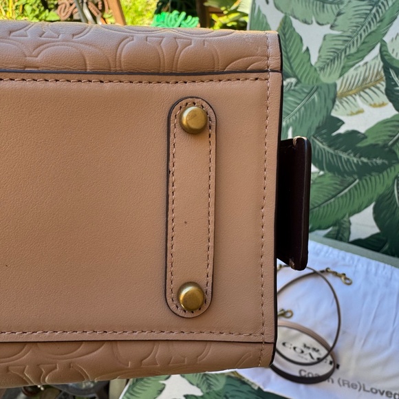 Coach Rogue Bag 25 In Signature Leather With Floral Bow Print Interior - Picture 8 of 16